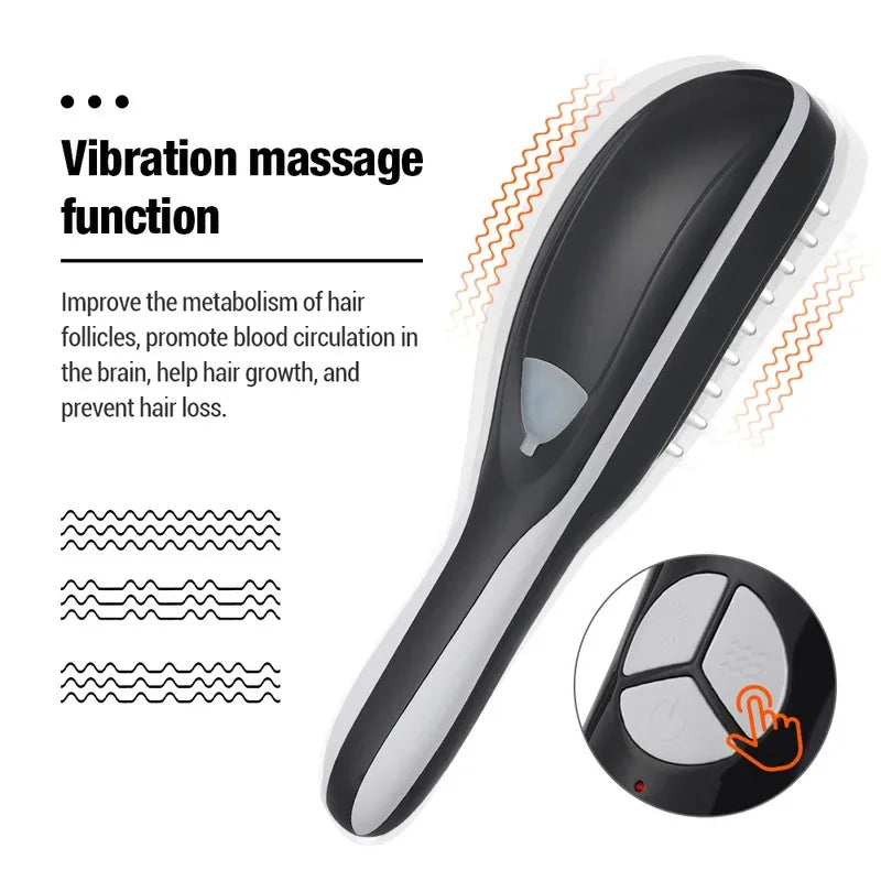 4-in-1 Advanced Scalp Massager: Red Light Therapy, Sonic Vibration & Anion Mist for Hair Growth