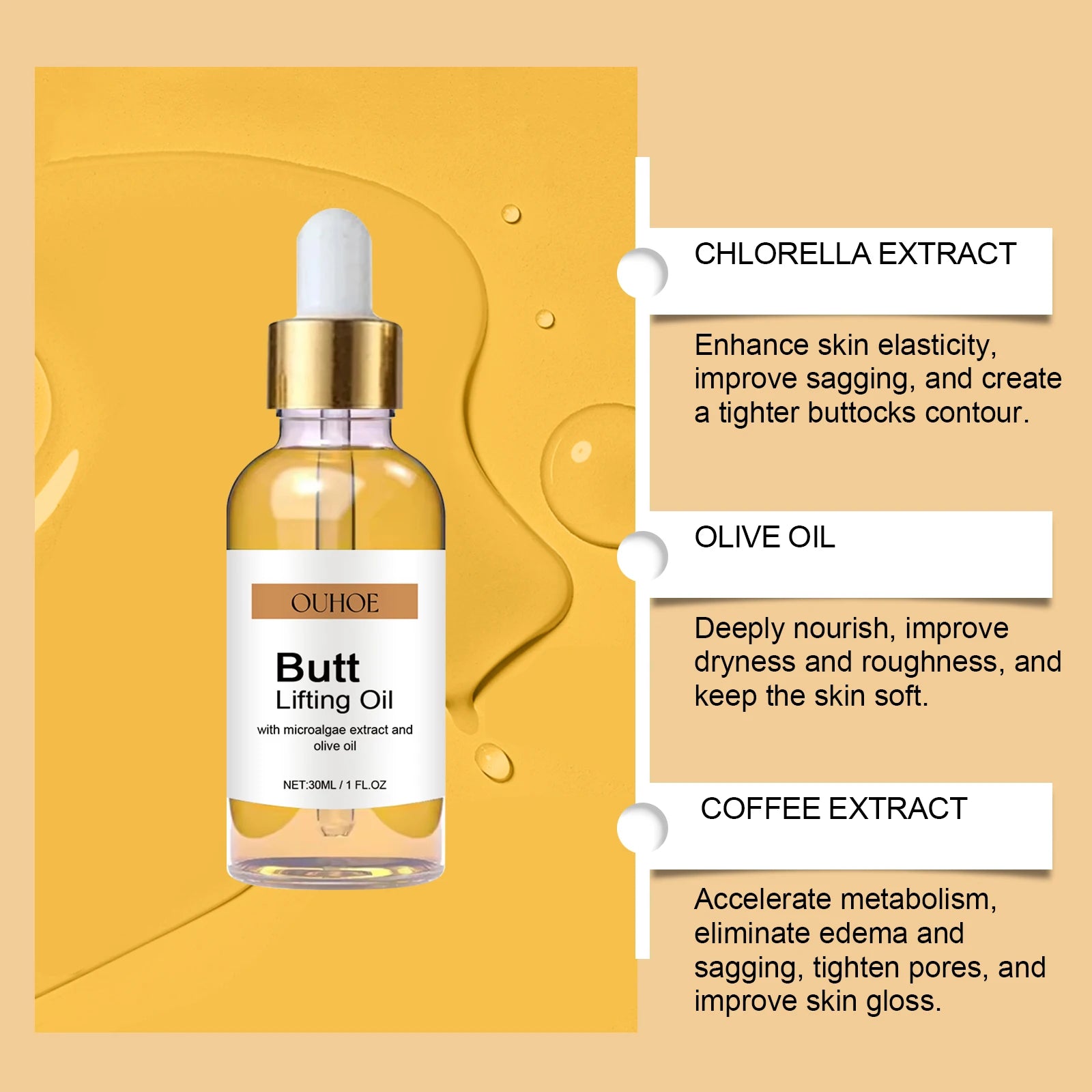 CurvaLift Professional Buttock Lifting & Firming Oil - Image [N]