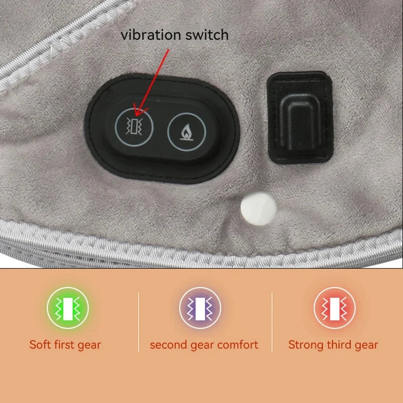 "Aura Thermo Neck & Shoulder Massager - Model with heat levels 45 55 65"
