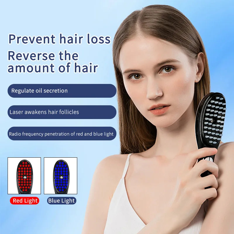 4-in-1 Advanced Scalp Massager: Red Light Therapy, Sonic Vibration & Anion Mist for Hair Growth