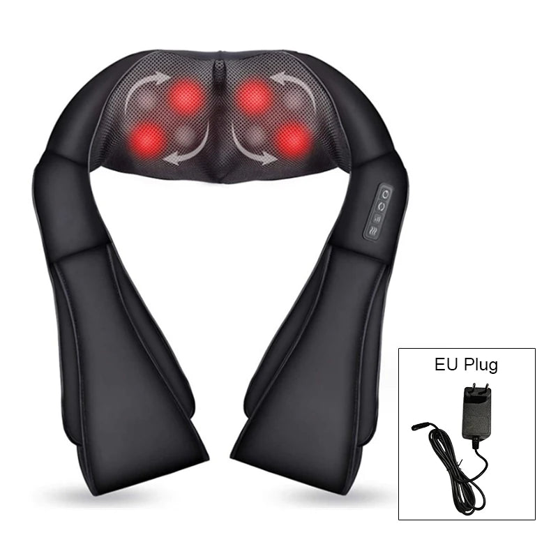 Aura Relief Thermal Neck & Back Massage Pillow - Image [N]