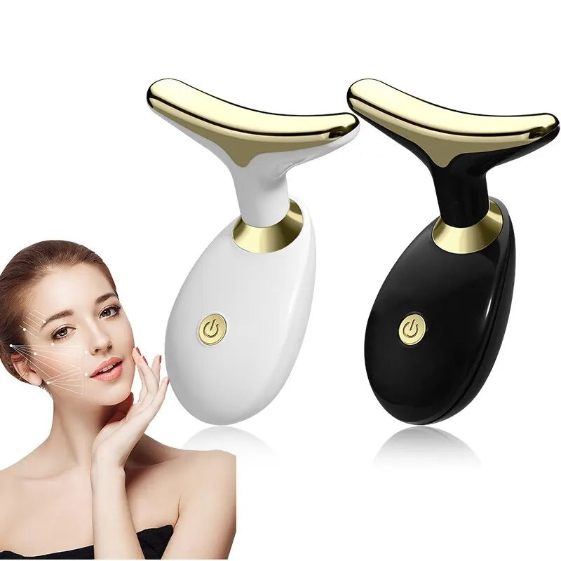 Electric Face & Neck Lifting Firming Massager Beauty Tool - Image [N]