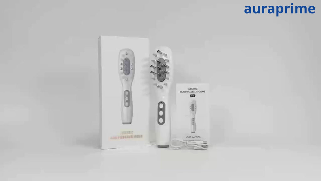 AuraPrime™ 5-in-1 EMS Hair Growth Comb & Scalp Revitalizer